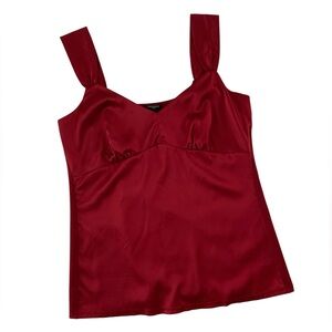 Ann Taylor Rich Red Satin Camisole